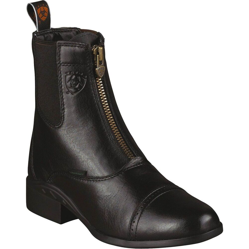 Ariat Heritage IV Breeze Zip Paddock Boots Women’s Blk Leather Riding Equestrian